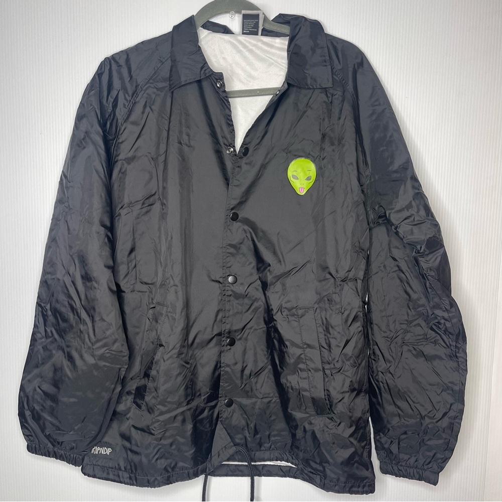 Black Ripndip Jacket With Alien Graphic - image 1